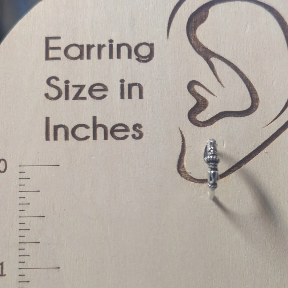 Earrings--Bali style Hoop